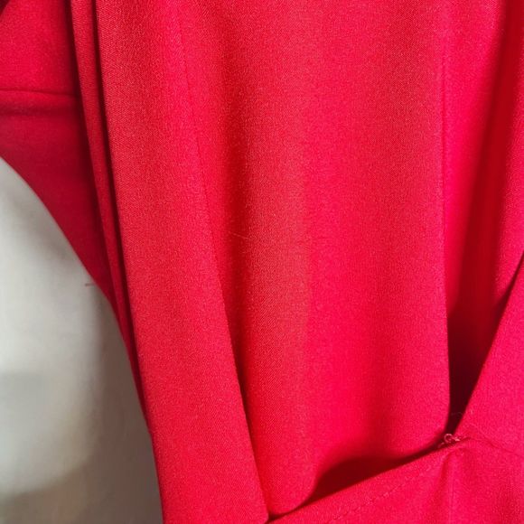 Two Arrows Felix Midi Wrap Dress Red - Picture 8 of 8